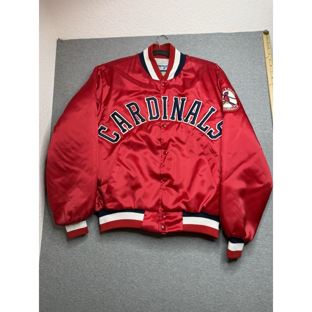 Vintage Satin‎ Jacket St. Louis Cardinals By Swingster Size Large Men's